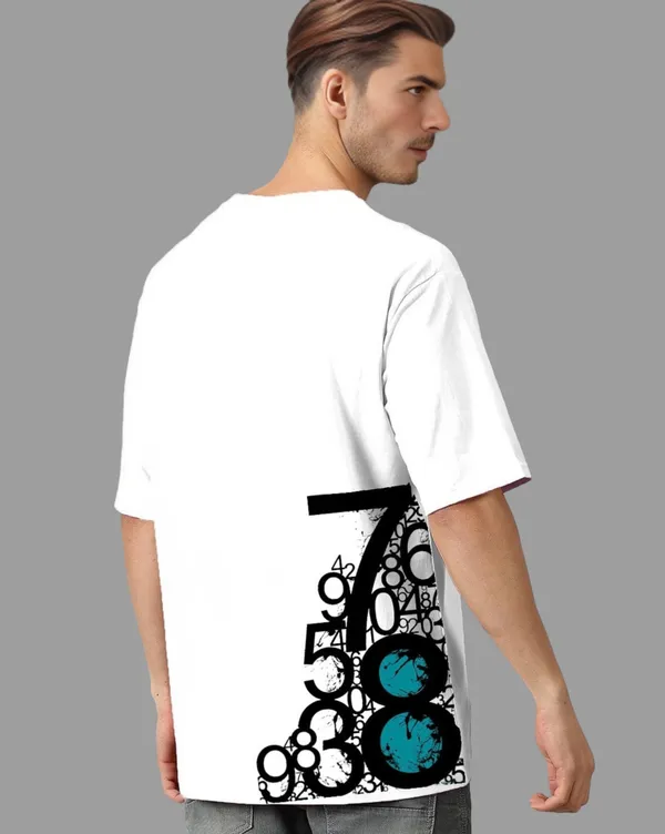 White_Oversized_Printed_Half_Sleeve_Cotton_T-Shirt_For_Men