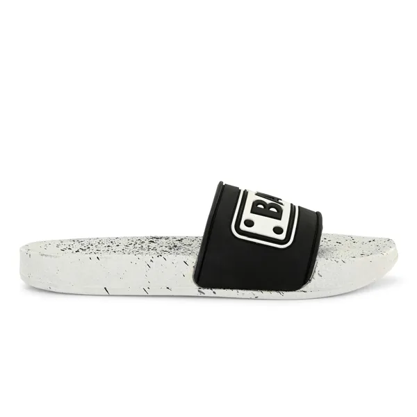 White_Silicon_Strap_And_Pvc_Slip_On_Sliders_For_Men