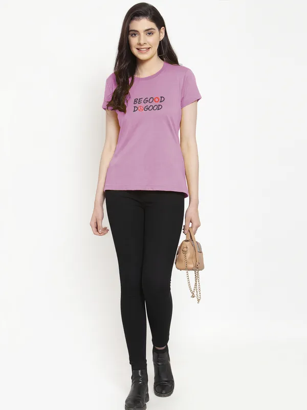 Purple_Cotton_Be_Good_Do_Good_Print_Round_Neck_T-Shirt_For_Women