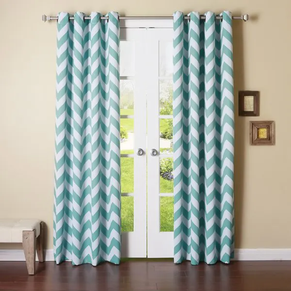 Pack_of_2_Cotton_Blue_Chavron_Printed_Eyelet_Curtain_Set_for_Window_and_Door