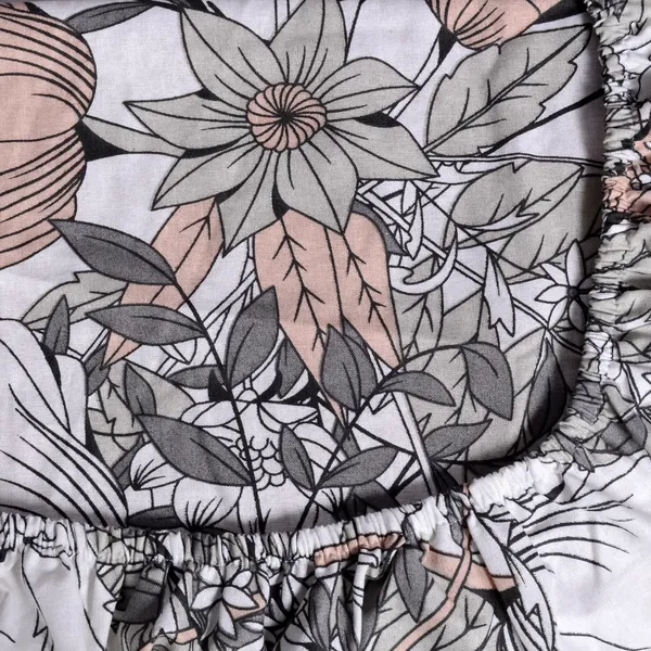100%_Cotton_Classic_Floral_Bedsheet_for_Double_Bed_Elastic_Fitted_with_2_Pillow_Covers_Ash_color
