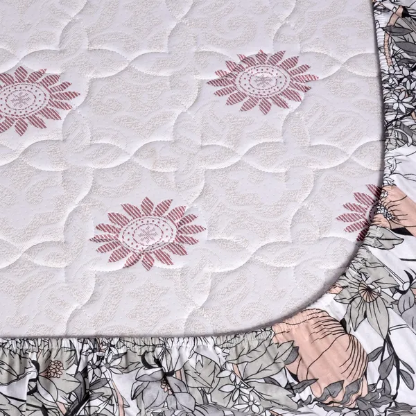 100%_Cotton_Classic_Floral_Bedsheet_for_Double_Bed_Elastic_Fitted_with_2_Pillow_Covers_Ash_color