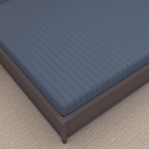 _100%_Cotton_220_TC_Italian_Stripes_Flat_King_Size_Bedsheet_With_2_Pillow_Cover_(108_x_108_Inch,_MED_BLUE)