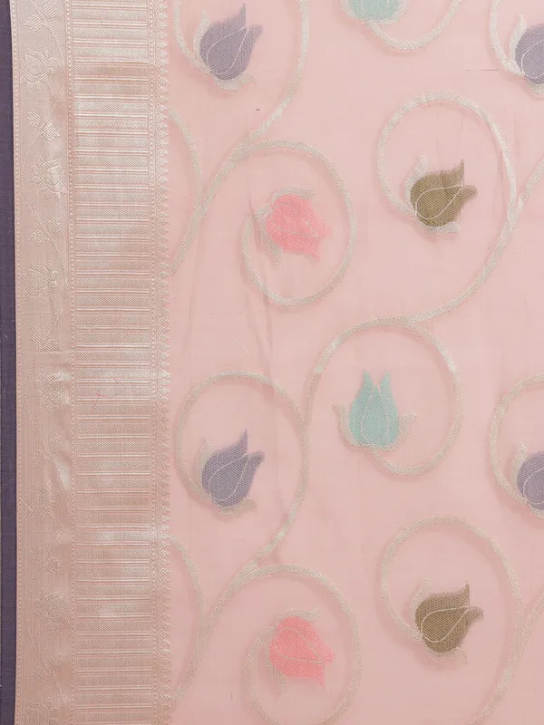 Pink_Masrise_Cotton/Cotton_Banarasi_Sarees_For_Women