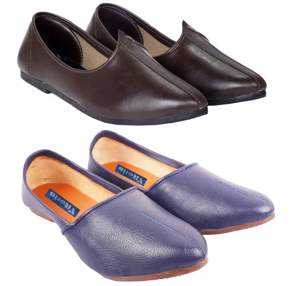Blue_&_Brown_PU_Premium_Jutis_Shoe_For_Men