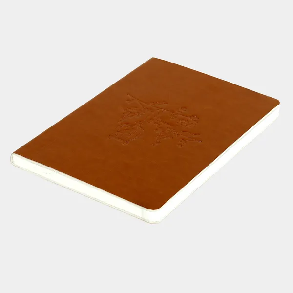 Handmade_Travel_Diary_Gift_For_Men_Women_Faux_Leather_Tree_Bird_Pattern_Embossed_A5_Size_160_pages_For_Office_Journal_Writing_Notebook_Compact_Size_Easy_To_Carry_Tan