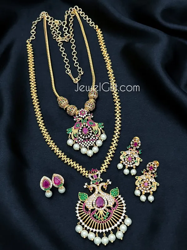Royal_Pretty_American_Diamond_Stone_Pearl_Combo_Set