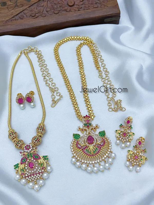 Royal_Pretty_American_Diamond_Stone_Pearl_Combo_Set