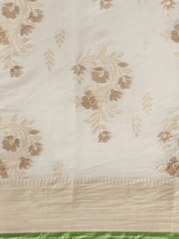 Grey_Masrise_Cotton/Cotton_Banarasi_Sarees_For_Women