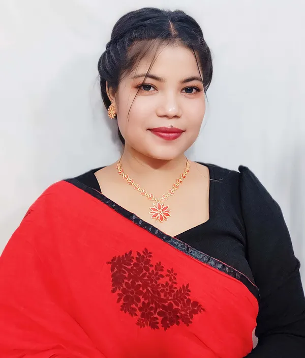 Assamese_Traditional_Gold_Plated_Red_Colour_Star_Design_Chain_Jewellery_Set_For_Women_&_Girl