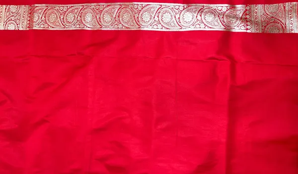 Humairah_Presents_Red_Satin_Silk_Silver_Zari_Boota_Jaal_with_Silver_Zari_Border_saree_and_Red_Blouse