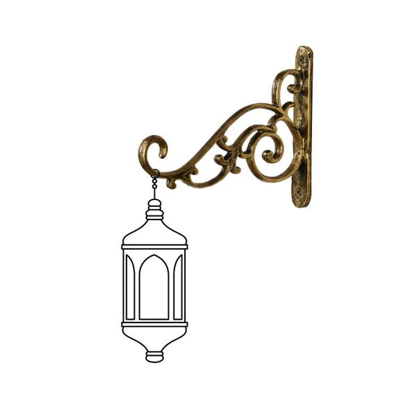 Pack_Of_2_Hand_Forged_Metal_Antique_Golden_Wall_Bracket_For_Hanging