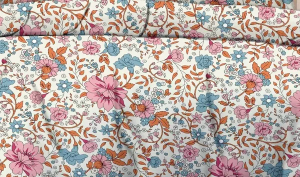 Glace_Cotton_Flat_Bedsheet_for_Double_Bed_with_Two_Pillow_Covers_-_90x100_Inches_-_Small_Flowers