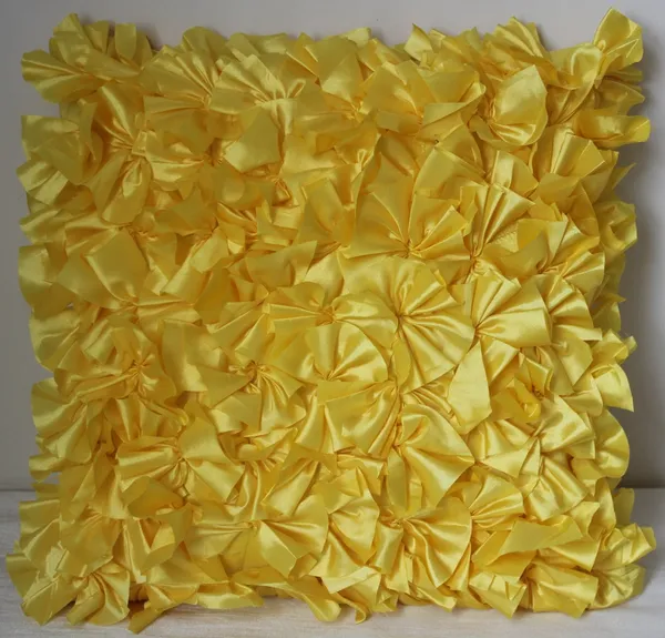 Pack_of_2_Pieces_Polysilk_Yellow_Tikkal_Ruffle_Cushion_Cover_for_Bedroom_and_Living_Room