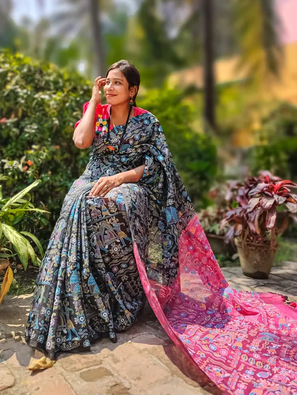 Black_Printed_Bollywood_Pure_Cotton_Silk_Saree