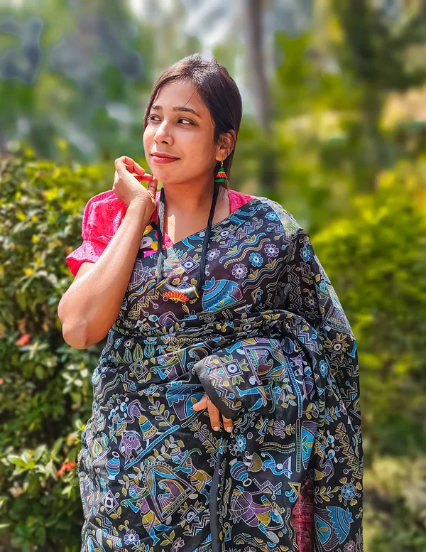 Black_Printed_Bollywood_Pure_Cotton_Silk_Saree