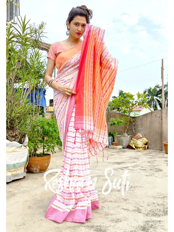 Multicolor_Begampuri_Cotton_Saree-Shaaira