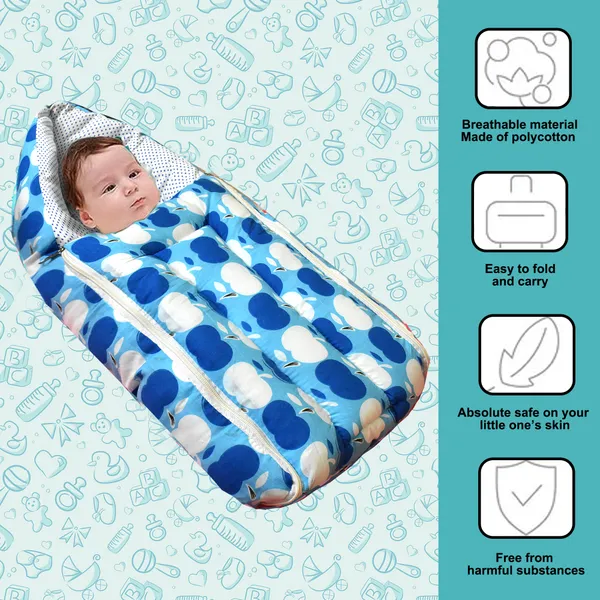 VParents_Superb_1_Baby_Sleeping_Bag_Cum_Carrying_Bag_Cotton,_0-6_Months_(Blue)