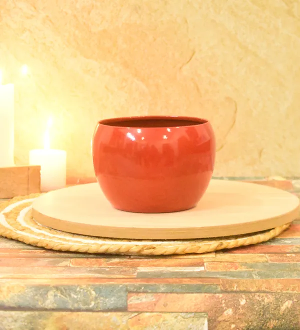 Red_Planters_for_Home_Decor,Indoor,Outdoor,Plant_Container_5,5inch