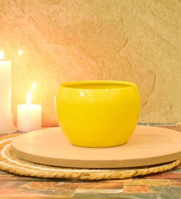 yellow_Planters_for_Home_Decor,Indoor,Outdoor,Plant_Container_5,5inch