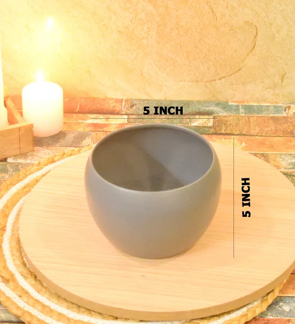 Grey_Texture_Planters_for_Home_Decor,Indoor,Outdoor,Plant_Container_5,5inch