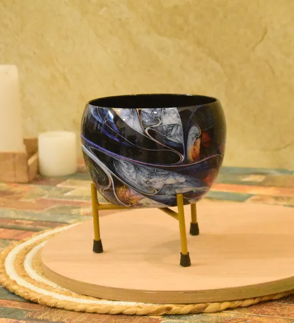 multi_color_Meenakari_Handmade_Pitalnagi_Pots_And_Planter,Home,Indoor,Outdoor,Plant_Container