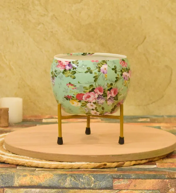 multi_color_Meenakari_Handmade_Pitalnagi_Pots_And_Planter,Home,Indoor,Outdoor,Plant_Container