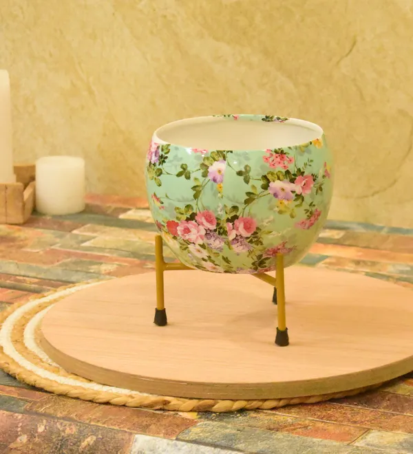 multi_color_Meenakari_Handmade_Pitalnagi_Pots_And_Planter,Home,Indoor,Outdoor,Plant_Container