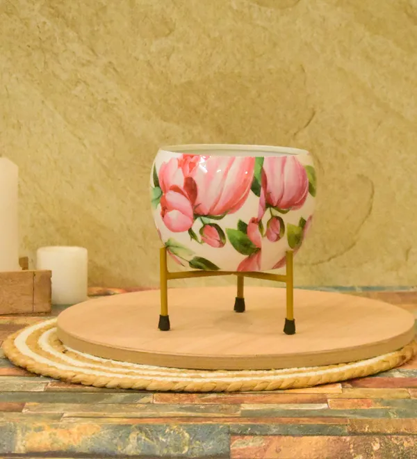 multi_color_Meenakari_Handmade_Pitalnagi_Pots_And_Planter,Home,Indoor,Outdoor,Plant_Container