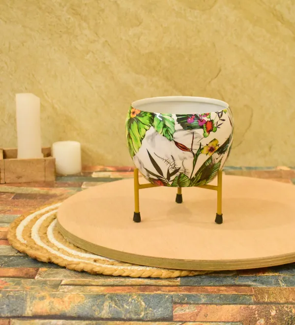 multi_color_Meenakari_Handmade_Pitalnagi_Pots_And_Planter,Home,Indoor,Outdoor,Plant_Container