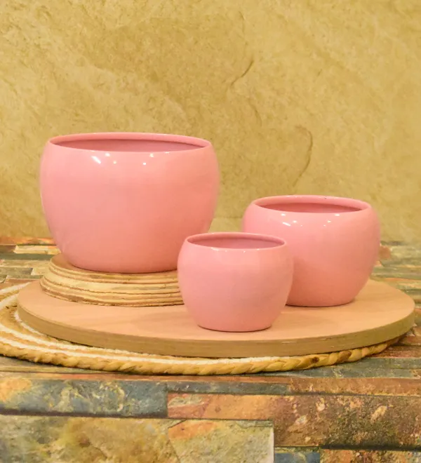 Pink_Planters_for_Home_Decor,Indoor,Outdoor,Plant_Container_5,4,3_inch_Combo_Set