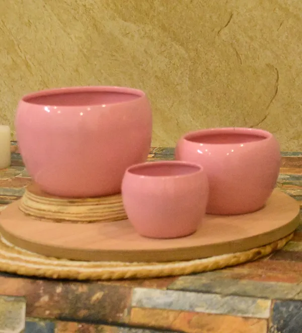 Pink_Planters_for_Home_Decor,Indoor,Outdoor,Plant_Container_5,4,3_inch_Combo_Set