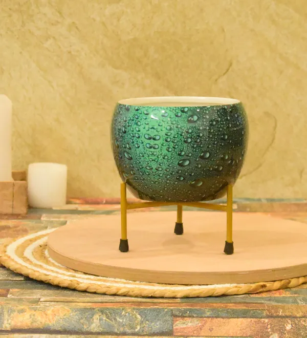 multi_color_Meenakari_Handmade_Pitalnagi_Pots_And_Planter,Home,Indoor,Outdoor,Plant_Container