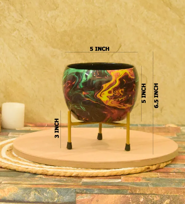 multi_color_Meenakari_Handmade_Pitalnagi_Pots_And_Planter,Home,Indoor,Outdoor,Plant_Container