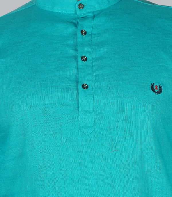 Men's_Linen_Fabric_Short_Kurta_For_casual_wear