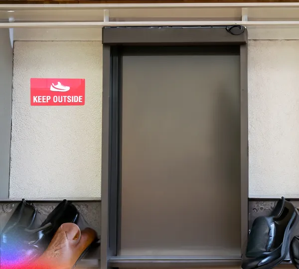 Acrylic_Sign_Board_for_"Keep_Shoes_Outside"(25_CM_X_12_CM)