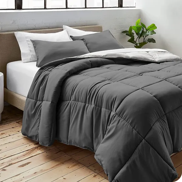 Luxurious_Ultra_Soft_Microfibre_All_Weather_220_GSM_Reversible_Double_Bed_Comforter_Blanket_Quilt_(90x100_Inches,_Light_and_Dark_Grey)