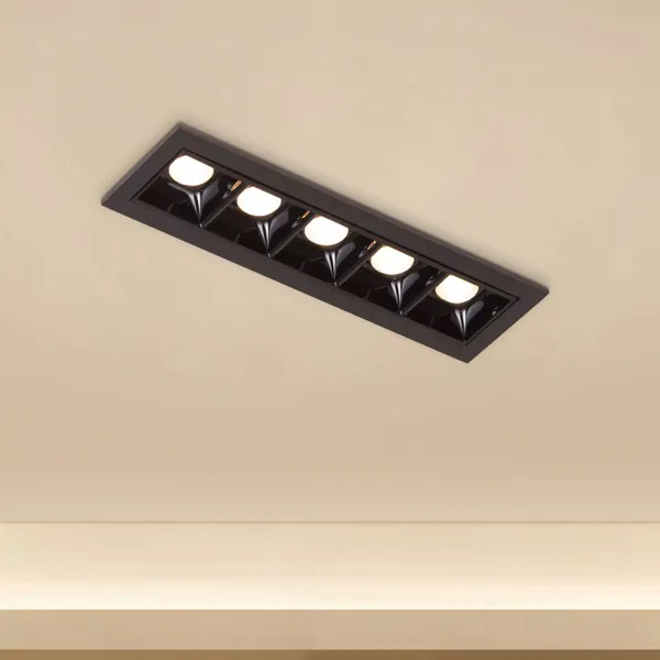 5_Way_Linea_RECESS_COB_DOWNLIGHTS_12_Watt_Aluminium_BLACK_BODY