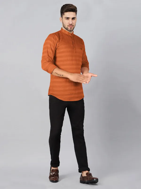 JB_Just_Black_Men's_Short_Kurta