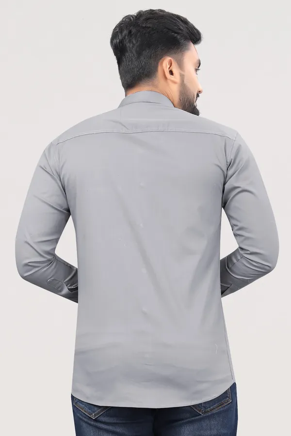 Grey_Pure_Cotton_Solid_Full_Sleeve_Casual_Wear_Shirt