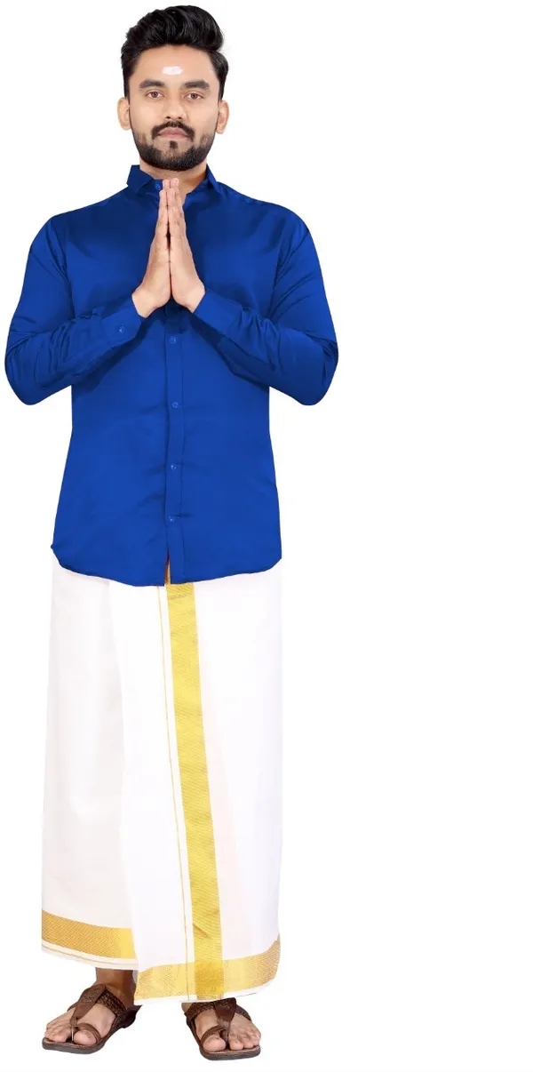 Blue_Lycra_Blend_Solid_Full_Sleeve_Casual_Wear_Shirt