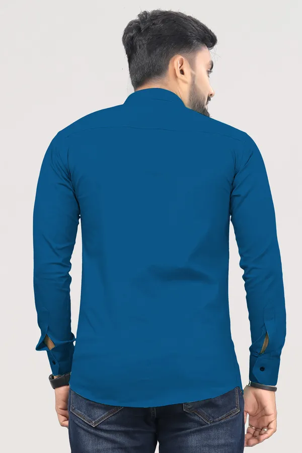 Blue_Pure_Cotton_Solid_Full_Sleeve_Casual_Wear_Shirt
