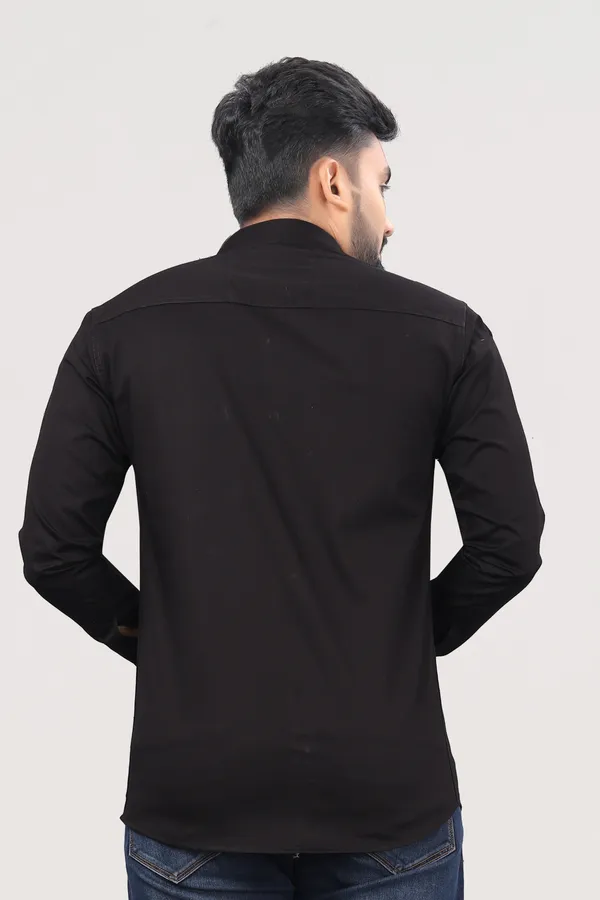 Black_Pure_Cotton_Solid_Full_Sleeve_Casual_Wear_Shirt