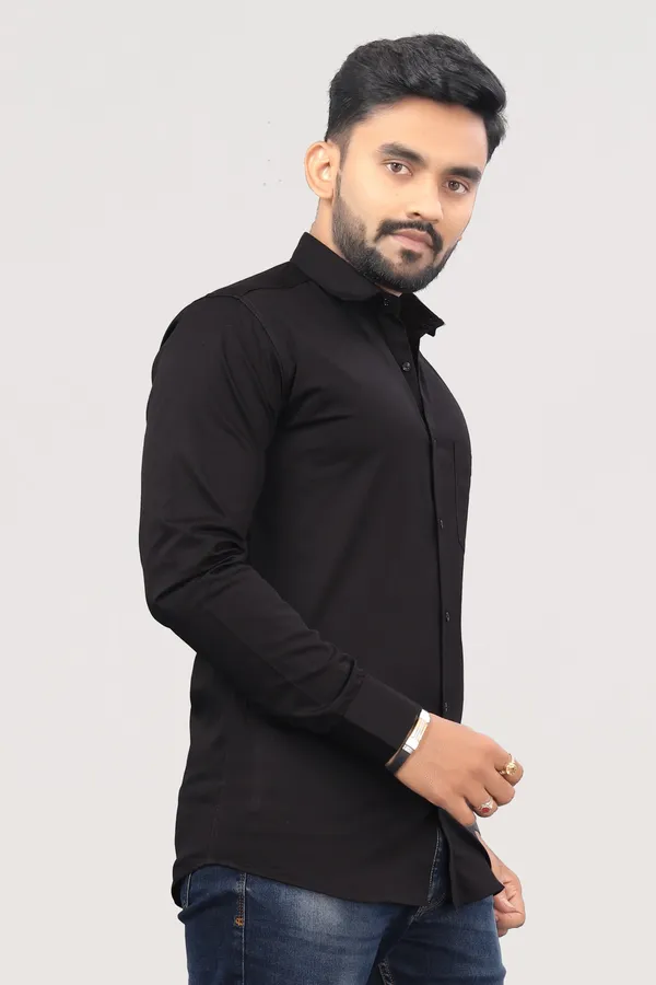 Black_Pure_Cotton_Solid_Full_Sleeve_Casual_Wear_Shirt