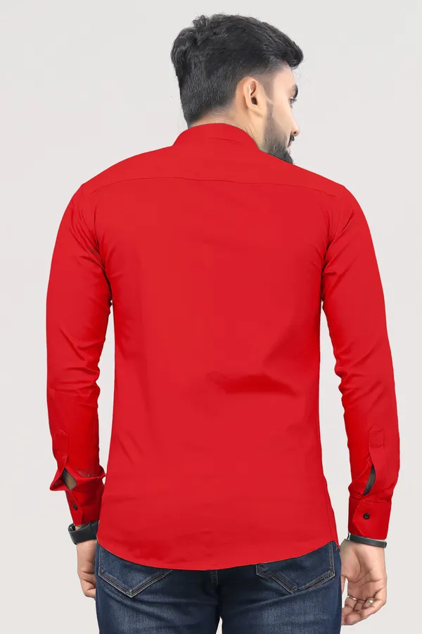 Red_Pure_Cotton_Solid_Full_Sleeve_Casual_Wear_Shirt