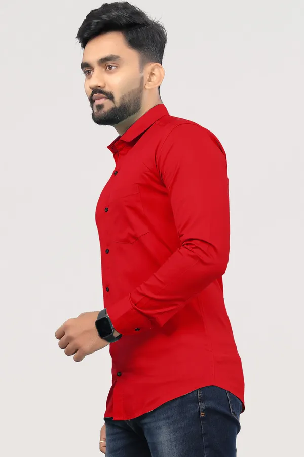 Red_Pure_Cotton_Solid_Full_Sleeve_Casual_Wear_Shirt
