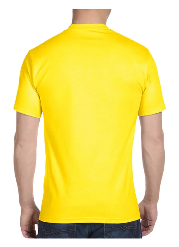 Yellow_Polyester__Printed_Round_Neck_T-_Shirt_For_Men