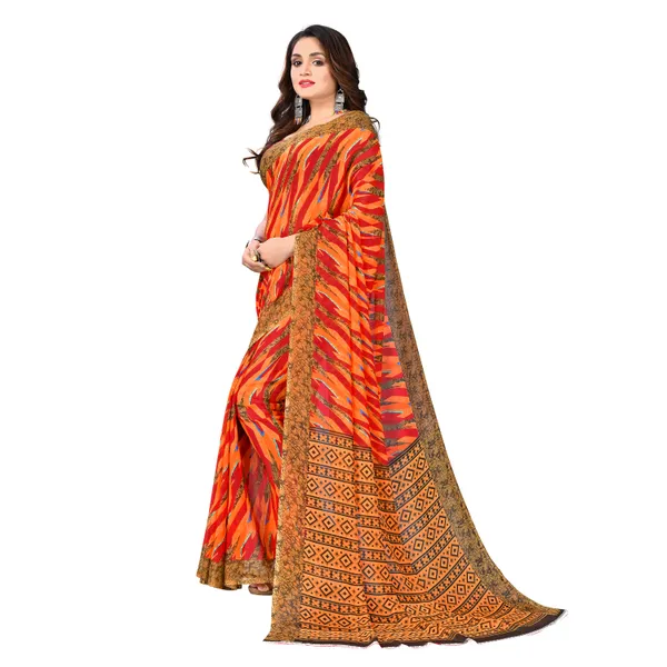 Georgette_material_printed_saree_with_blouse