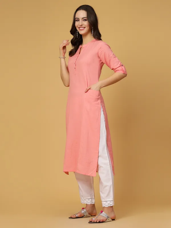 Light_Pink_Cotton_Solid_Straight_Kurta