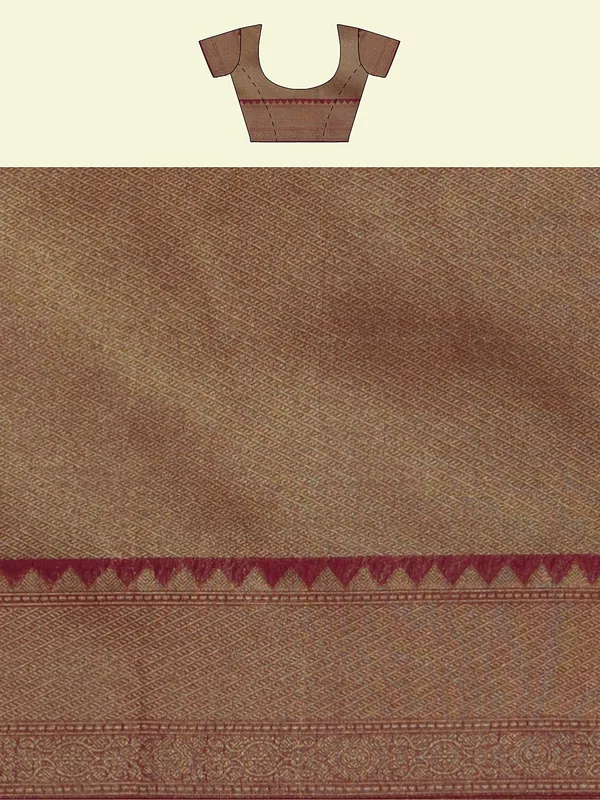 Off_White_Cotton_Blend_Banarasi_Sarees_For_Women